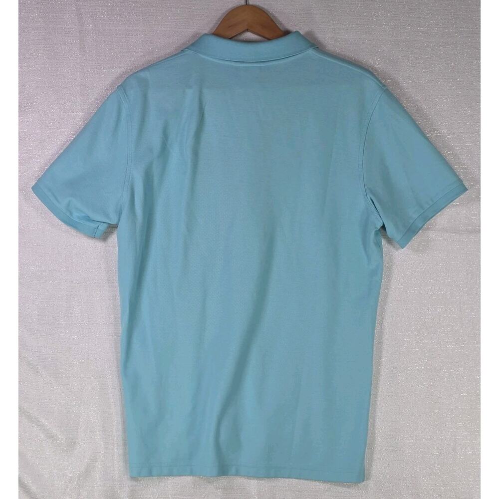 Psycho Bunny Men’s Polo Shirt Size 6 Turqoise Blue Big Skull Logo Pima Cotton - Picture 7 of 8